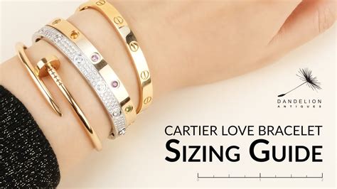 cartier love bracelet dimensions.